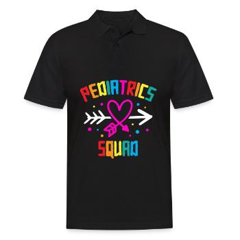 Pédiatrie Escouade Infirmière Soins Médicaux Enfants Cadeau - Polo Homme - noir - Devant - Kai (181cm)