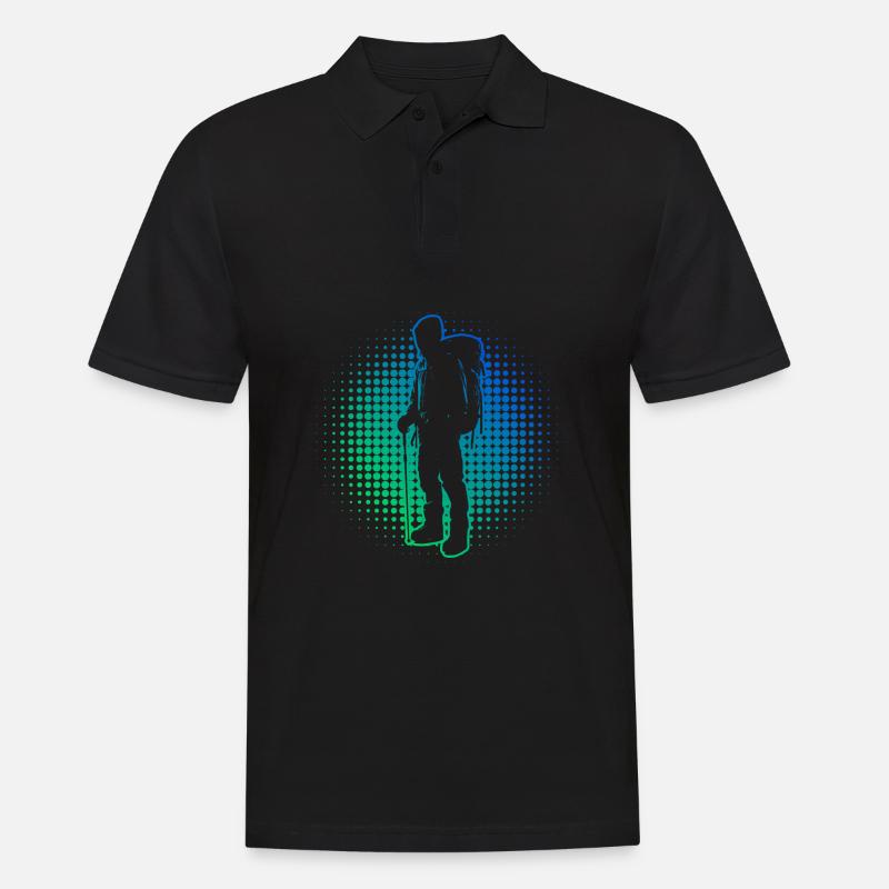Klettern Bouldern Kletterer Boulder Damen - Männer Poloshirt - Schwarz