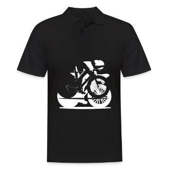 Cycliste sur route Femmes Cyclisme sur route Vélo de route pour hommes - Polo Homme - noir - Devant - Kai (181cm)