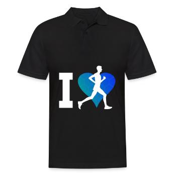 Course à pied Femme Course à pied Fitness Cross Country - Polo Homme - noir - Devant - Kai (181cm)