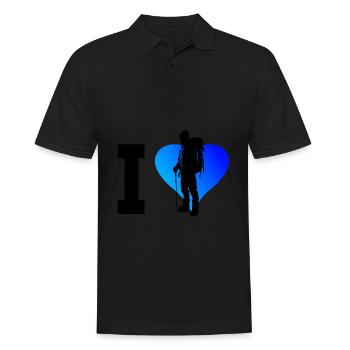 Women's Climbers Men's Bouldering Climbers - Men's Polo Shirt - black - Front - Kai (181cm)