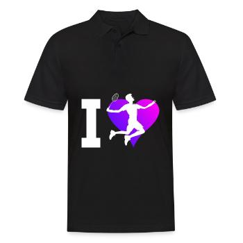 Badminton Badminton Joueur de squash Badminton Homme - Polo Homme - noir - Devant - Kai (181cm)