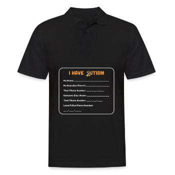Autism tap - Polo Homme - noir - Devant - Kai (181cm)