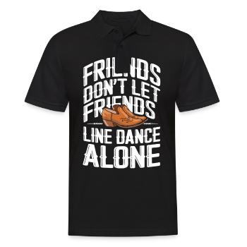 Danse en ligne Danseurs - Polo Homme - noir - Devant - Kai (181cm)