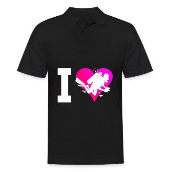 Free Dive Men's Diver Scuba Diver Diver - Men's Polo Shirt - black - Front - Kai (181cm)