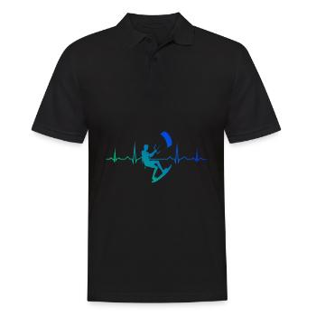 Kitesurf Kitesurf Kiting Kitesurfeur Homme - Polo Homme - noir - Devant - Kai (181cm)
