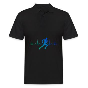 Jogging de course pour hommes Jogging de fitness pour femmes - Polo Homme - noir - Devant - Kai (181cm)