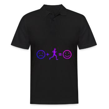 Joggen Fitness Cross Country Course Jogging - Polo Homme - noir - Devant - Kai (181cm)