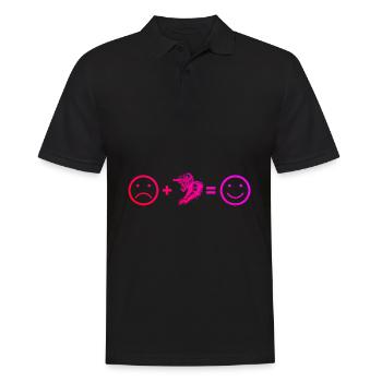 Mountain Bikers Mountain Bike Women MTB Cycling - Men's Polo Shirt - black - Front - Kai (181cm)