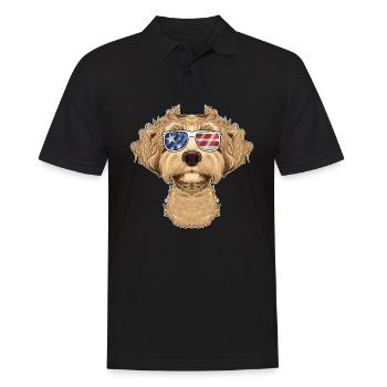 Labaradoodle USA Lunettes de soleil I Drapeau américain - Polo Homme - noir - Devant - Kai (181cm)