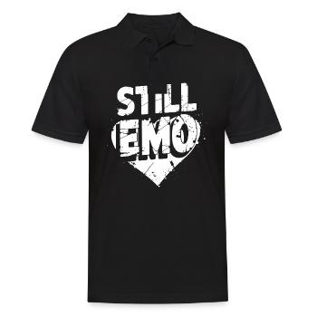 Toujours Emo ! Emo Goth Alternative - Polo Homme - noir - Devant - Kai (181cm)