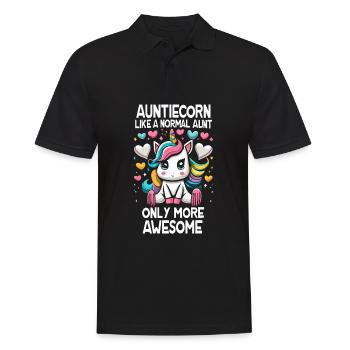 Tante, Tante, Licorne - Polo Homme - noir - Devant - Kai (181cm)