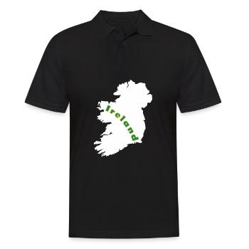 Carte de l'Irlande - Polo Homme - noir - Devant - Kai (181cm)