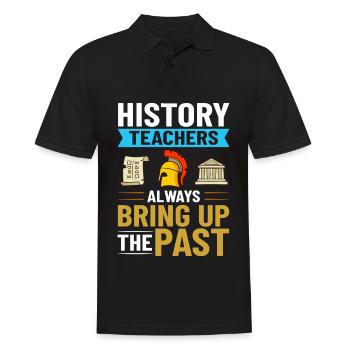 Geschichte Lehrer Lektion Professor Historiker - Männer Poloshirt - Schwarz - Vorne - Kai (181cm)