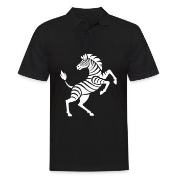 Sabots de zèbre haute œuvre d’art silhouette - Polo Homme - noir - Devant - Kai (181cm)