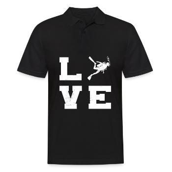 Plongée Femme Plongée Scuba Diver Diver - Polo Homme - noir - Devant - Kai (181cm)