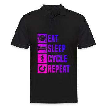 Cycliste Femmes Vélo Vélo VTT Hommes - Polo Homme - noir - Devant - Kai (181cm)