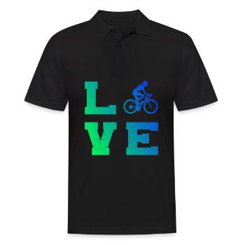Bike Cycling Cycling Cycling Cycling - Men's Polo Shirt - black - Front - Kai (181cm)