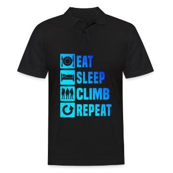 Climbing Bouldering Bouldering Men Women Climbing - Men's Polo Shirt - black - Front - Kai (181cm)