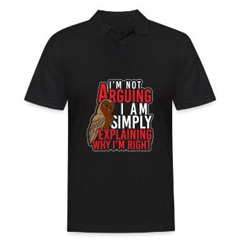 Owl night owl owl - Men's Polo Shirt - black - Front - Kai (181cm)