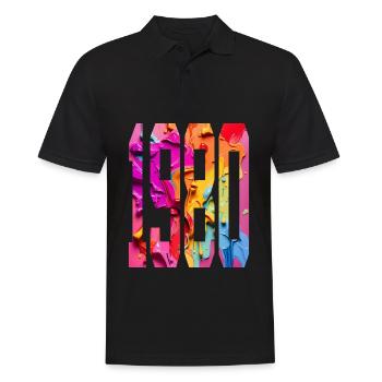 BUNT 46TH BIRTHDAY 1980 - Men's Polo Shirt - black - Front - Kai (181cm)