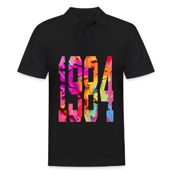 BUNT 42ND BIRTHDAY 1984 - Men's Polo Shirt - black - Front - Kai (181cm)