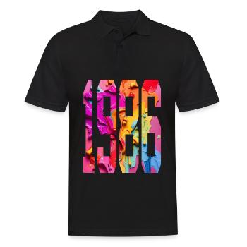 BUNT 40TH BIRTHDAY 1986 - Men's Polo Shirt - black - Front - Kai (181cm)