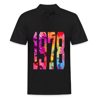 BUNT 48TH BIRTHDAY 1978 - Men's Polo Shirt - black - Front - Kai (181cm)