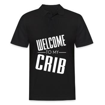 Welcome to my Crib - Männer Poloshirt - Schwarz - Vorne - Kai (181cm)
