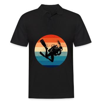 Tauchen Scuba Diver Scuba Taucher Diving - Men's Polo Shirt - black - Front - Kai (181cm)