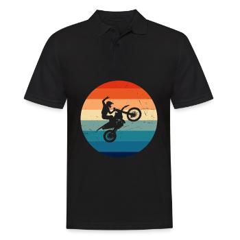 Supermoto Motocross Freestyle Motocross Hommes - Polo Homme - noir - Devant - Kai (181cm)