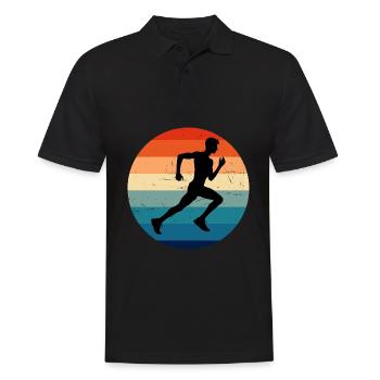 Cross Country Running Course à pied Femmes Hommes - Polo Homme - noir - Devant - Kai (181cm)