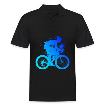Road Cyclist Road Cycling Road Bike Road Bike - Men's Polo Shirt - black - Front - Kai (181cm)
