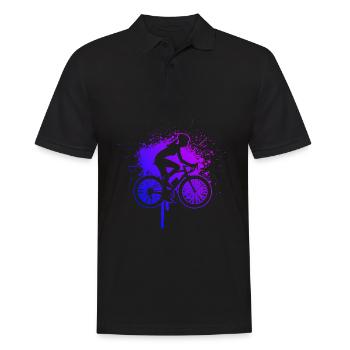 Vélo VTT Velo Vélo Homme Cycliste - Polo Homme - noir - Devant - Kai (181cm)