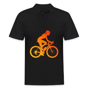 VTT Cyclisme Vélo Homme - Polo Homme - noir - Devant - Kai (181cm)