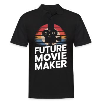 Filmmaker Film Director Cinematographer Film - Men's Polo Shirt - black - Front - Kai (181cm)