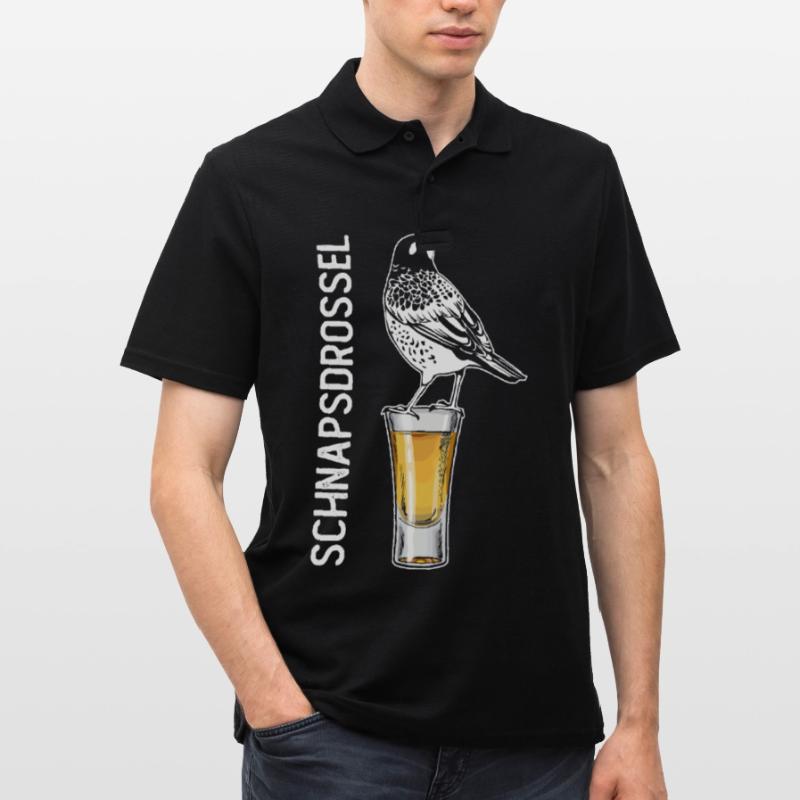 Schnapsdrossel Schnapstrinker Alkohol Schnaps Men's Polo Shirt