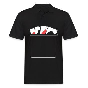 Blackjack Black Jack Casino - Männer Poloshirt - Schwarz - Vorne - Kai (181cm)