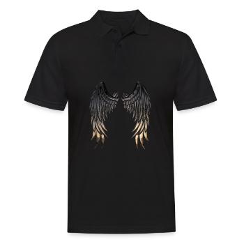 Ailes en or - Polo Homme - noir - Devant - Kai (181cm)