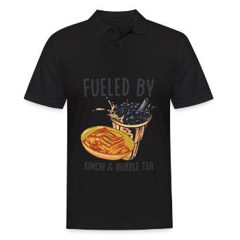 Kimchi - Männer Poloshirt - Schwarz - Vorne - Kai (181cm)