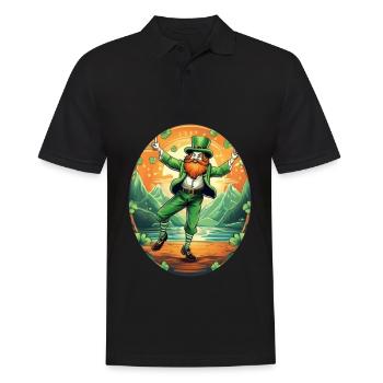 Danse trèfle de la Saint-Patrick - Polo Homme - noir - Devant - Kai (181cm)
