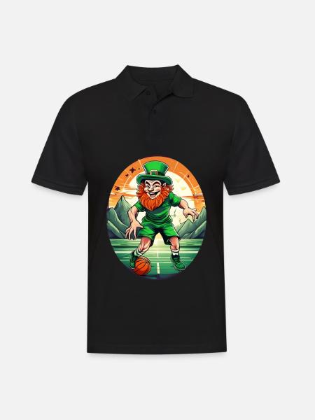 Basket-ball Trèfle de la Saint-Patrick - Polo Homme - noir