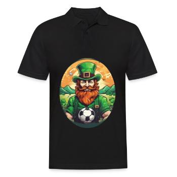 Football Trèfle de la Saint-Patrick - Polo Homme - noir - Devant - Kai (181cm)