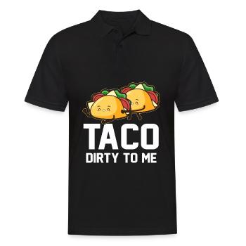 Mexican Couples Taco Dirty To Me Cinco De Mayo - Men's Polo Shirt - black - Front - Kai (181cm)