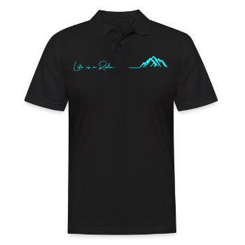 Cadeau de snowboard de montagne en plein air ski de montagne - Polo Homme - noir - Devant - Kai (181cm)