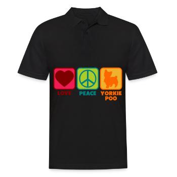 Yorkiepoo Yorkie poo Hund für Sie Sprüche Lustige - Männer Poloshirt - Schwarz - Vorne - Kai (181cm)