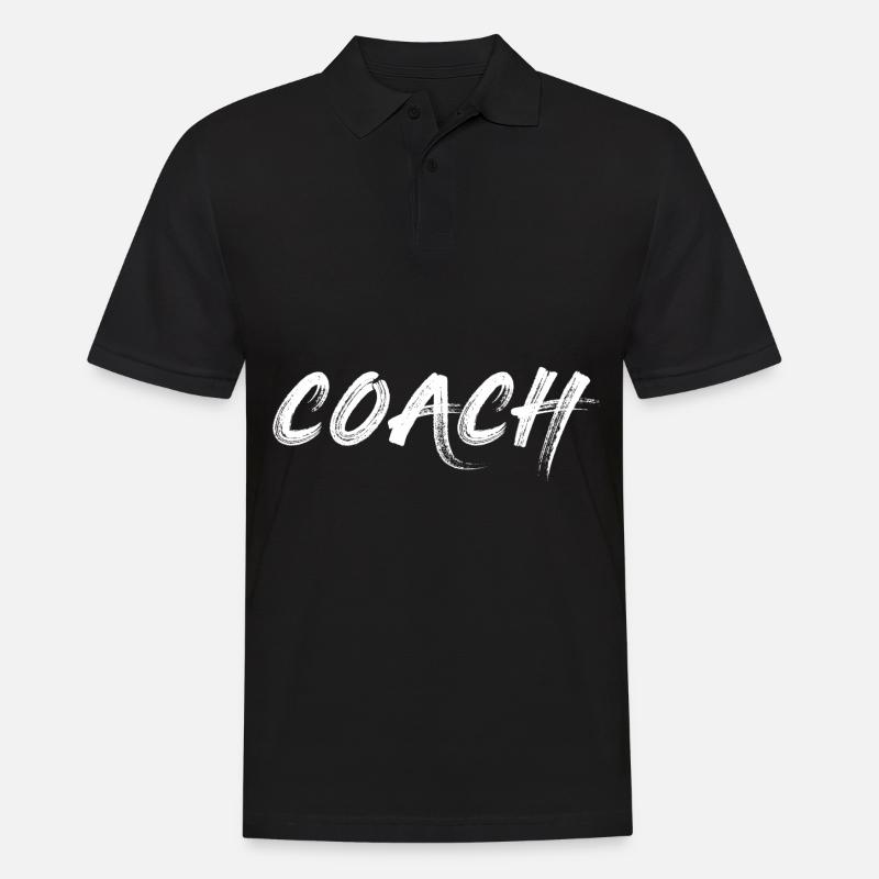 Coach - Männer Poloshirt - Schwarz