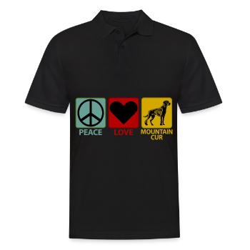 Mountain Cur Dog Maman Mama Dictons drôles - Polo Homme - noir - Devant - Kai (181cm)