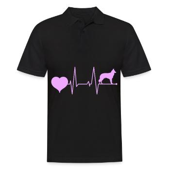 Belgian Groenendael Mama Mom mistress for her - Men's Polo Shirt - black - Front - Kai (181cm)