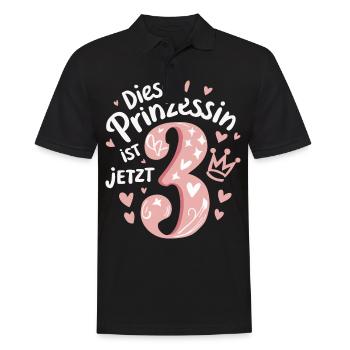 Birthday Gift 3 Years Children's Birthday - Men's Polo Shirt - black - Front - Kai (181cm)